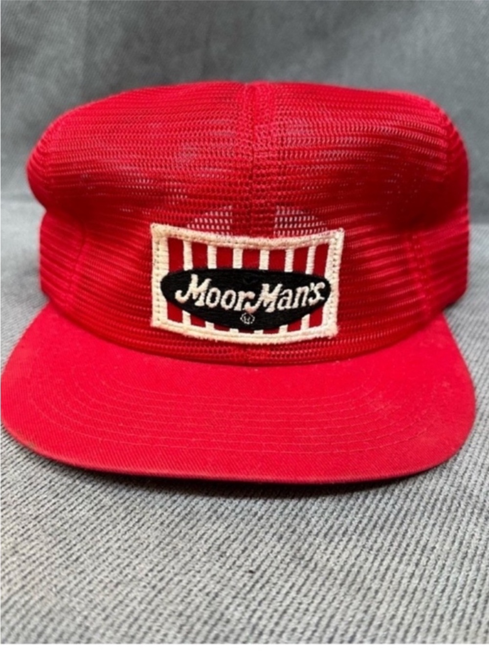 Vintage Moorman’s Patch All Mesh Snapback Trucker Hat K Products Red